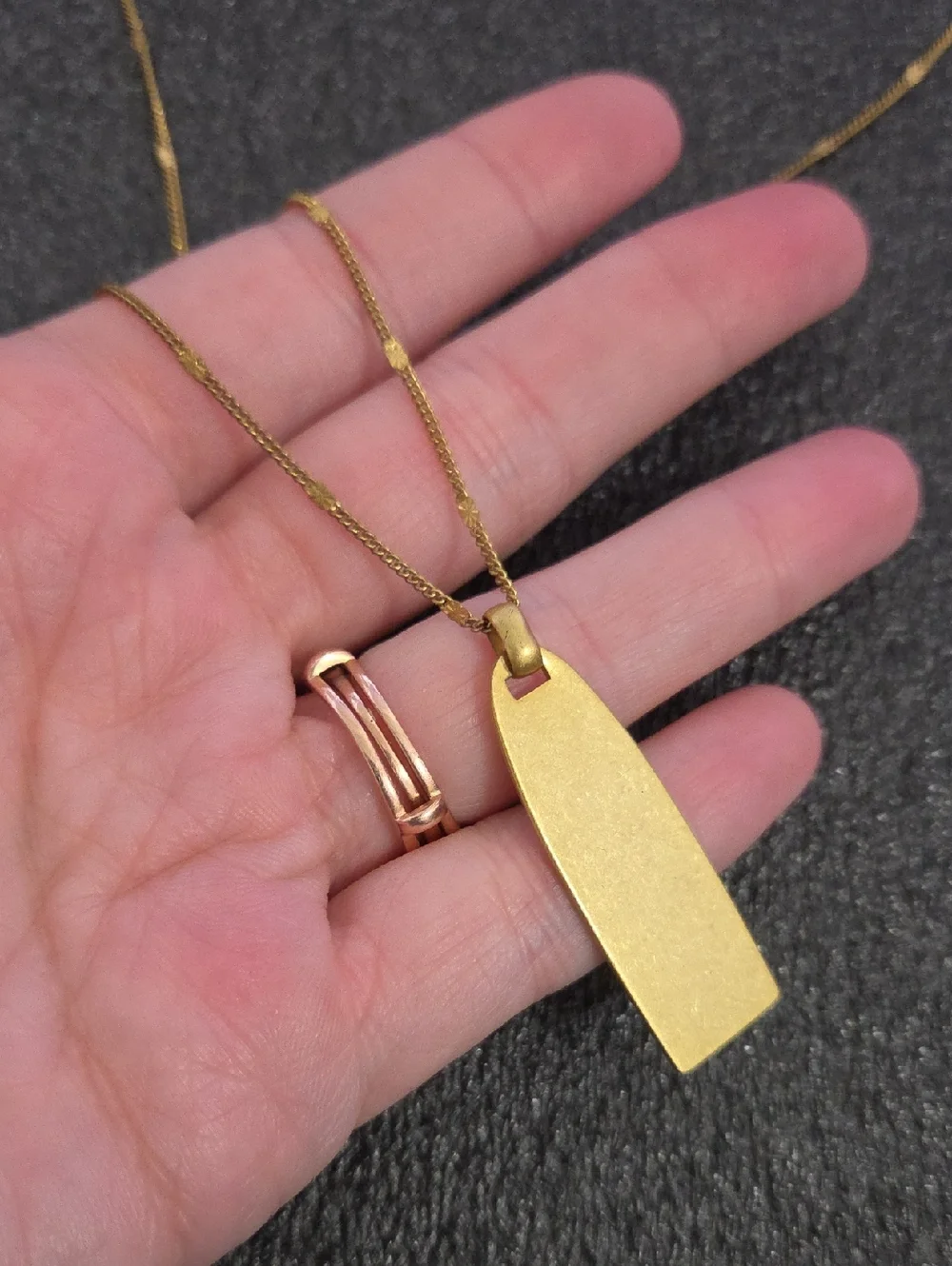 Madewell minimalist gold-tone pendant necklace - Picture 4 of 4
